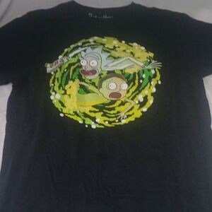 Ripple Junction Black Rick and Morty Tee